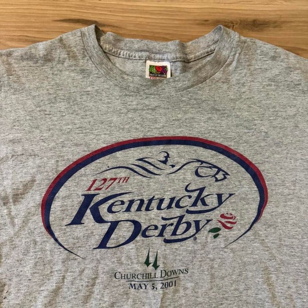 Vintage rare 2001 Kentucky Derby'127th and Churchill Downs horse racing size XL